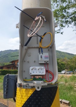 임시 전기 가설 공사